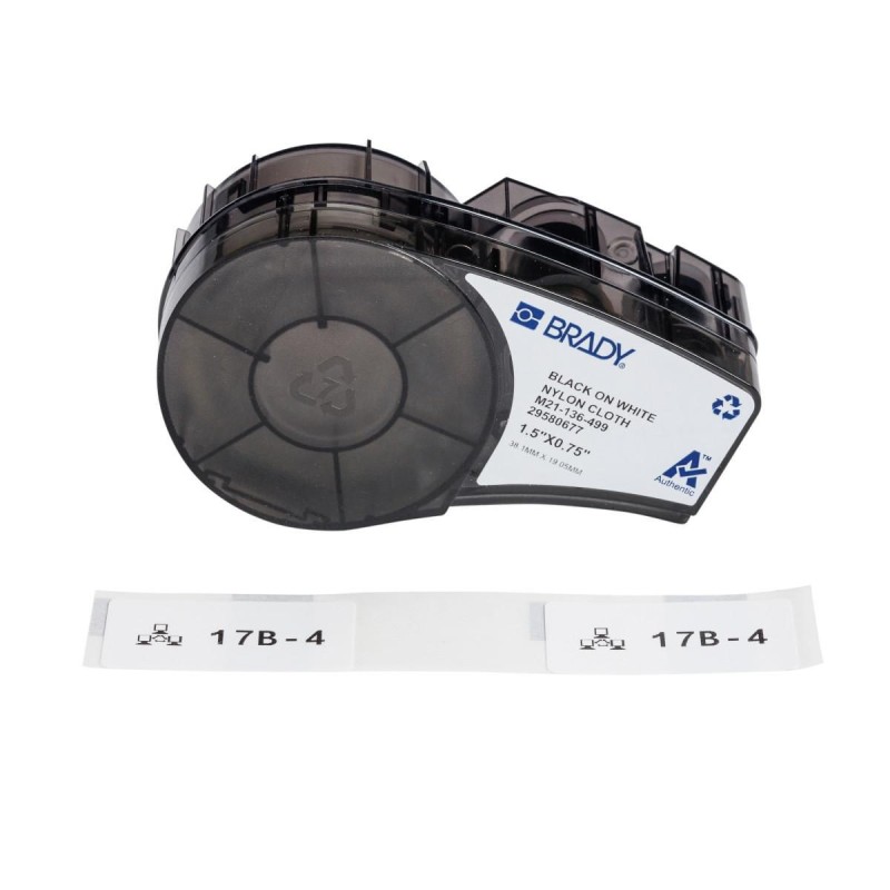 Brady Nylon cloth labels for M210